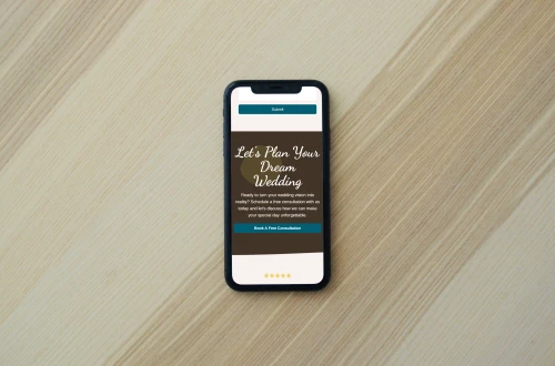 Hawaii Aloha Weddings website on mobile