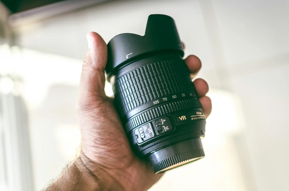 Photo of a lens