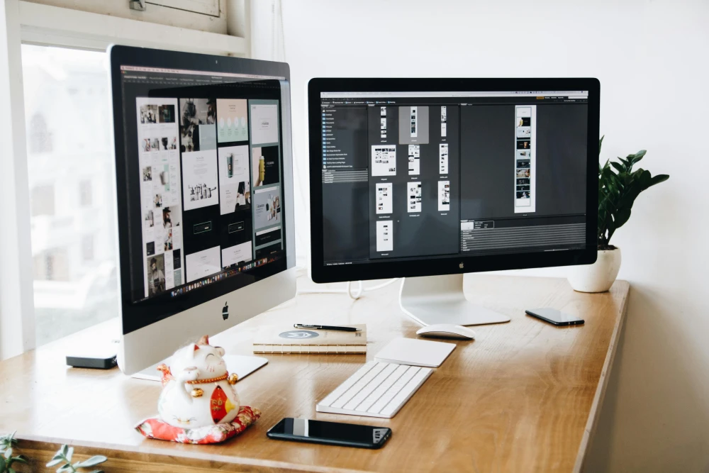 Photo of a website